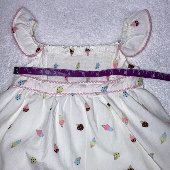 Gymboree ice cream social Flutter Sleeve Ice Cream Dress 2009 size 6/12m - Picture 5 of 9